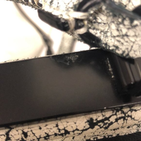 3.1 Phillip Lim Ryder Black and White Crackled Small Satchel - Picture 8 of 15